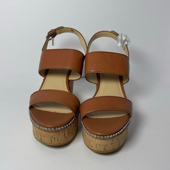 Coach Quartz Saddle Soft Milled Leather Platform Sandals 7.5- NIB! - Picture 3 of 9